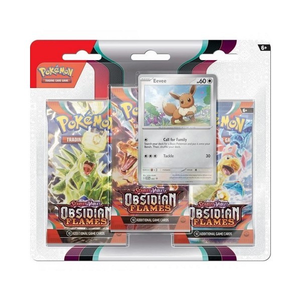 Pokémon TCG Scarlet & Violet Obsidian Flames 3 Booster Blister pak