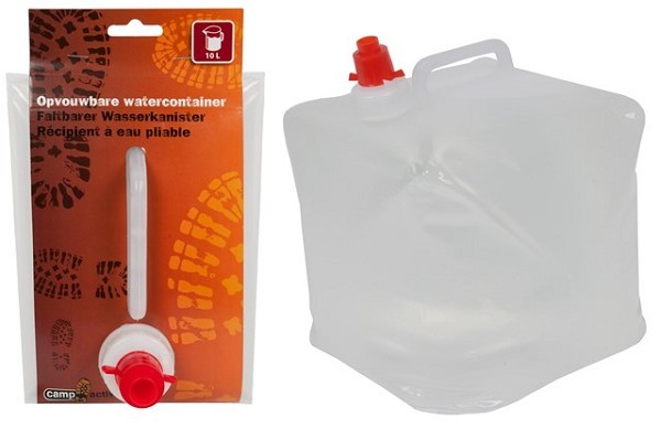 popvouwbare jerrycan voor drinkwater 10 liter/p