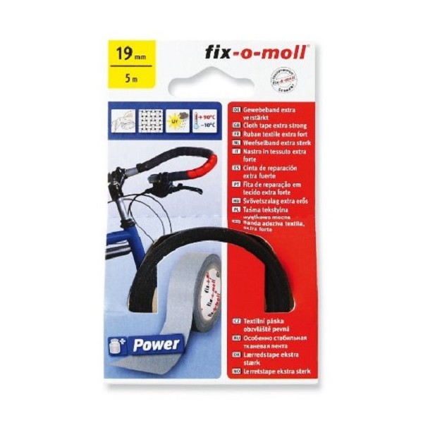 Powerband textiel 5mx19mm zwart