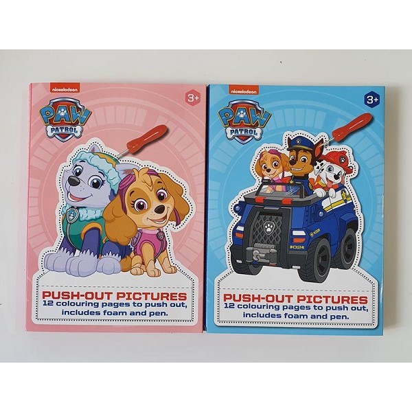 Prikblok Paw Patrol met 12 prikkaarten, prikpen en vilt