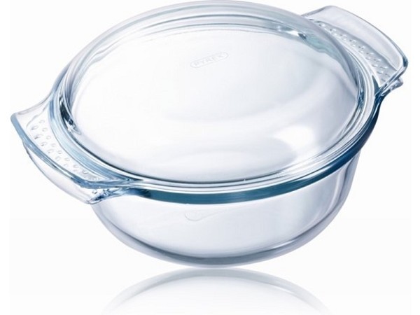 Pyrex CLASSIC ronde ovenschaal met deksel 1,4ltr