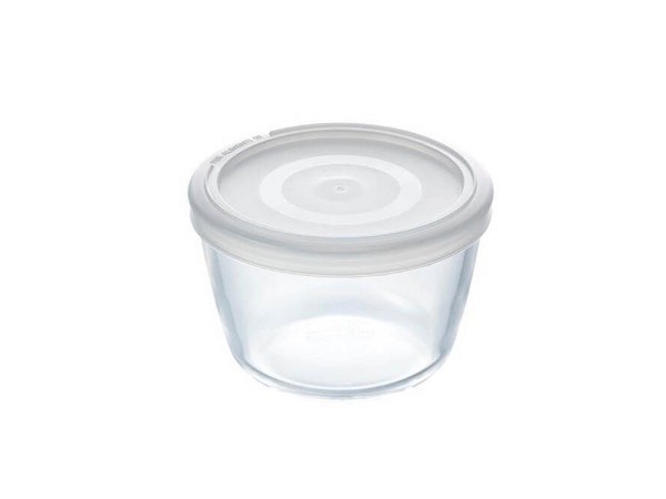 Pyrex COOK&fREEZE schaal glas met kunststof deksel 0,6L Ø12cm