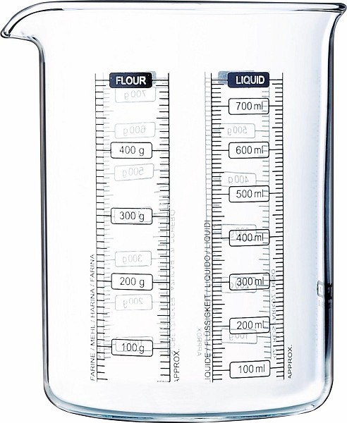 Pyrex KITCHEN LAB glazen maatbeker 750ml