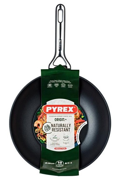 Pyrex Origin+ Wok Ø 28cm Inductie voor o.a. Inductie