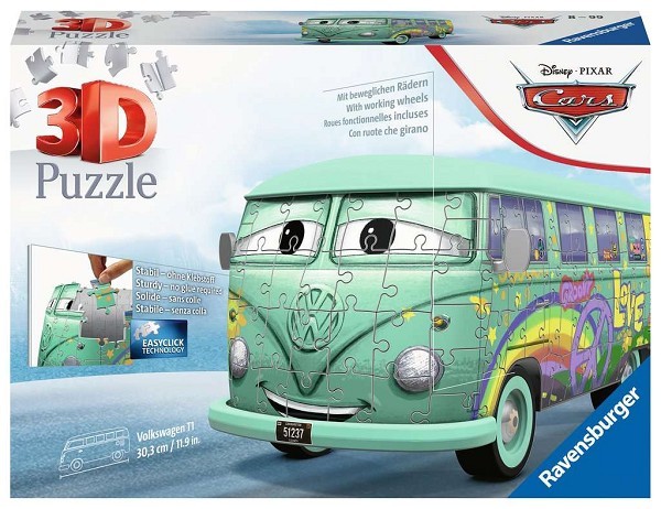 Ravensburger 3D puzzel VW T1 Cars 162 stukjes