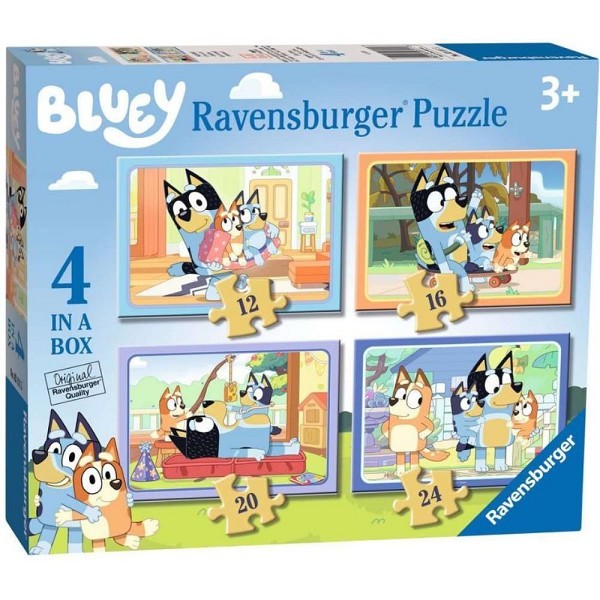 Ravensburger 4-in-1 puzzel Bluey 12/16/20/24 stukjes