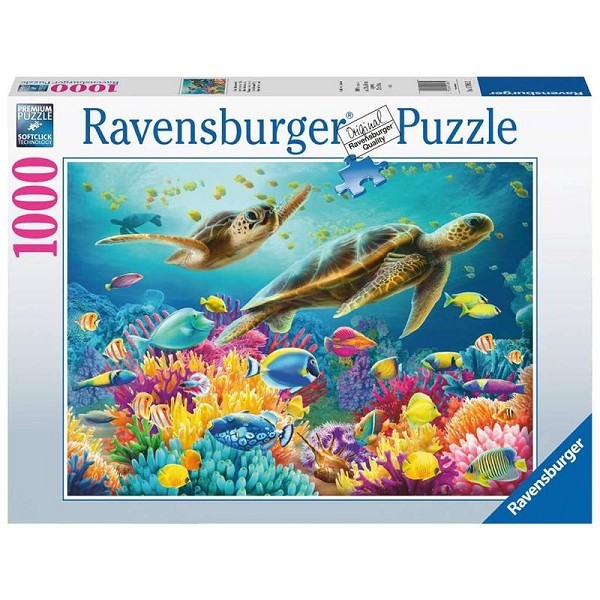 Ravensburger Blauwe onderwaterwereld puzzel 1000 stukjes