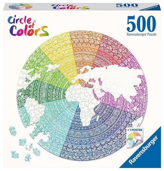 Ravensburger Circle of colors puzzel - Mandala 500 stukjes