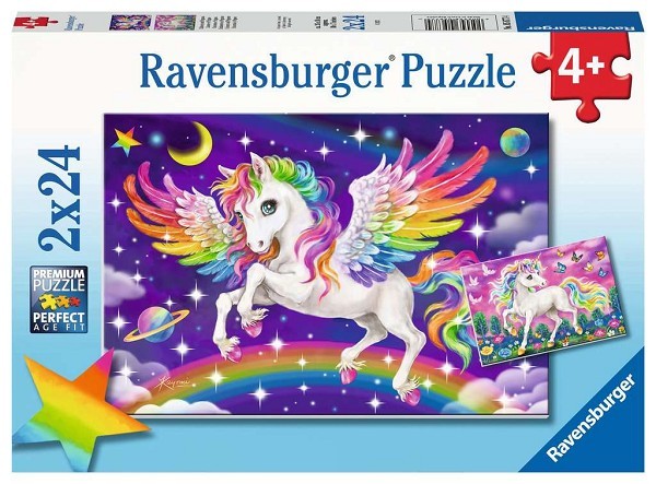 Ravensburger Eenhoorn en Pegasus puzzel 2x24 stukjes