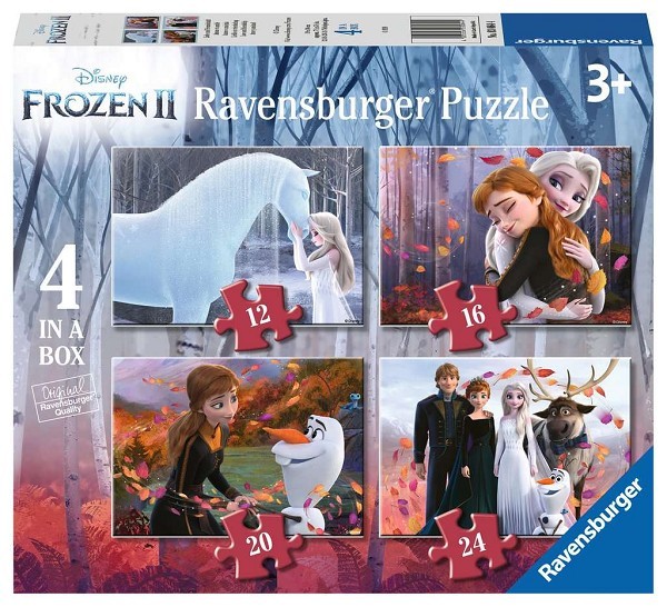 Ravensburger Frozen ll 4-in-1 puzzel Liefde en vriendschap 12+16+20+24 stukjes