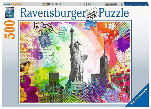 Ravensburger Kaart uit New York puzzel 500 stukjes