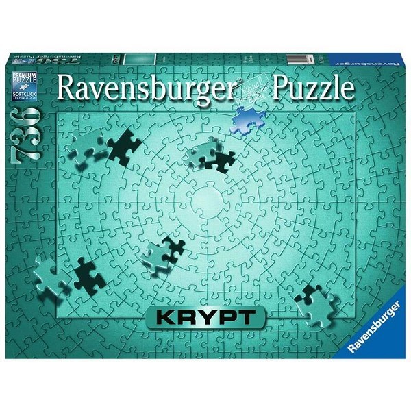 Ravensburger Krypt Metallic Mint puzzel 736 stukjes