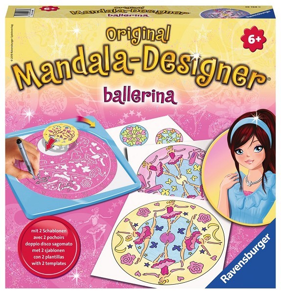 Ravensburger Midi Mandala-Designer Ballerina met 2 sjablonen