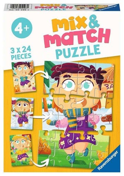 Ravensburger Mix&Match puzzel Kleding 3x24 stukjes