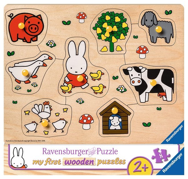 Ravensburger Nijntje op de Boerderij houten puzzel