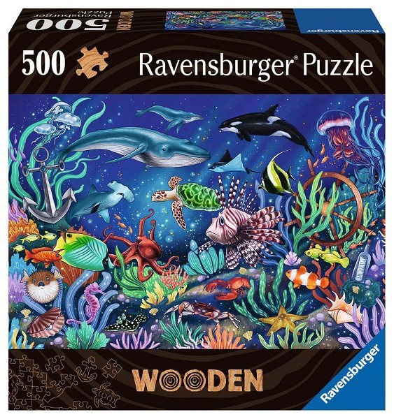 Ravensburger Onder de zee houten puzzel 500 stukjes