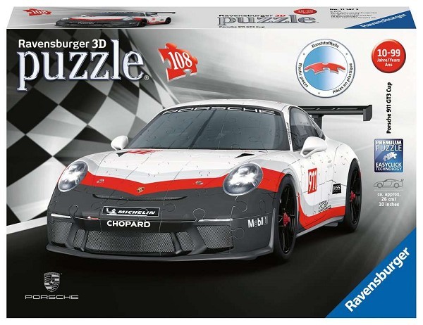 Ravensburger Porsche GT3 Cup 3D puzzel 108 stukjes