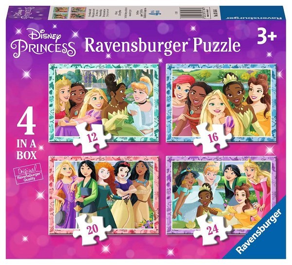 Ravensburger Princess 4-in-1 puzzel Wees wie je wilt zijn! Legpuzzel - 12, 16, 20, 24 stukjes