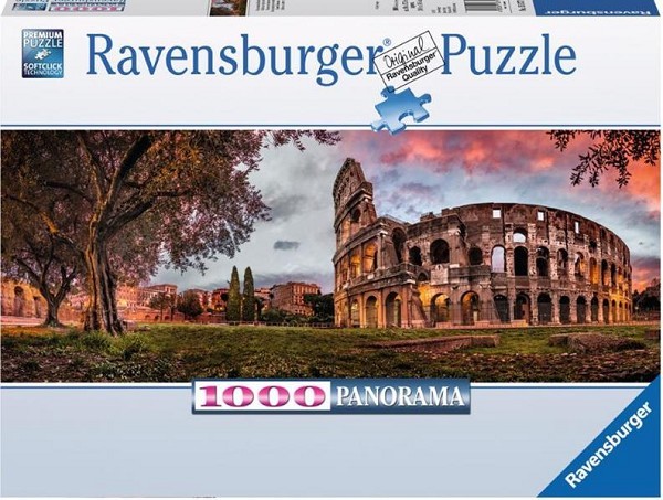 Ravensburger puzzel 1500 stukjes Coloseum in het avondrood, leeftijd: vanaf 14 jaar
Afmeting: ca. 98x38 cm