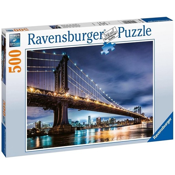 Ravensburger puzzel 500 stukjes NY,de stad die nooit slaapt