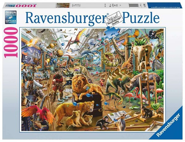 Ravensburger puzzel Chaos in de galerie - Legpuzzel - 1000 stukjes