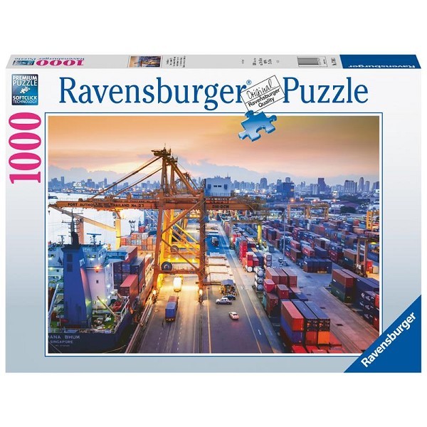 Ravensburger puzzel Container haven van Hamburg 1000 stukjes