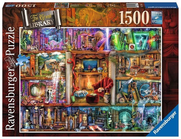 Ravensburger puzzel De grote bibliotheek - Legpuzzel - 1500 stukjes