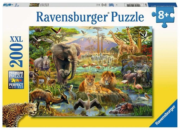 Ravensburger puzzel Dieren van de Savanne 200 stukjes