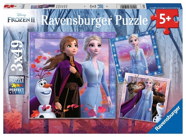 Ravensburger puzzel Frozen 2  De reis begint 3x49 stukjes