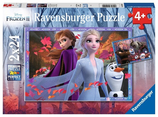 Ravensburger puzzel Frozen 2  IJzige avonturen 2x24 stukjes