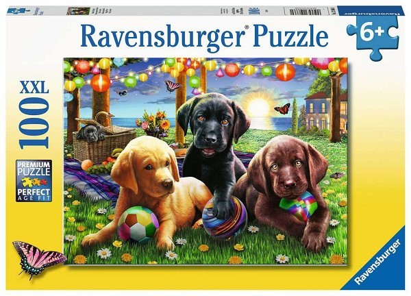 Ravensburger puzzel Honden picknick 100 stukjes