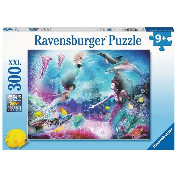 Ravensburger puzzel In het rijk van de zeemeerminnen 300 XXL stukjes