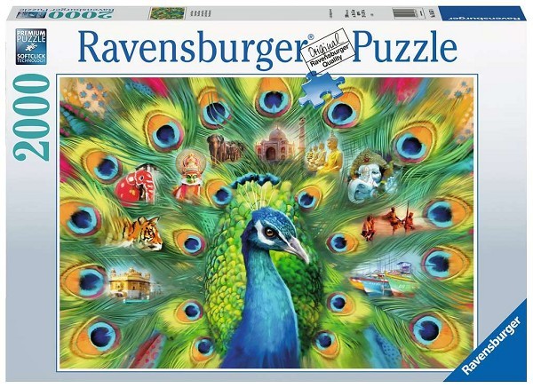 Ravensburger Puzzel Land van de pauw 2000 stukjes