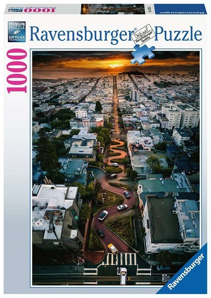 Ravensburger puzzel Lombard Street, San Francisco 1000 stukjes