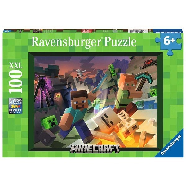 Ravensburger puzzel Monster Minecraft 100 XXL stukjes