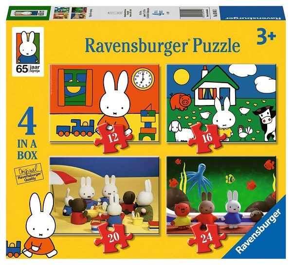 Ravensburger puzzel Nijntjes 65e verjaardag 4 in 1