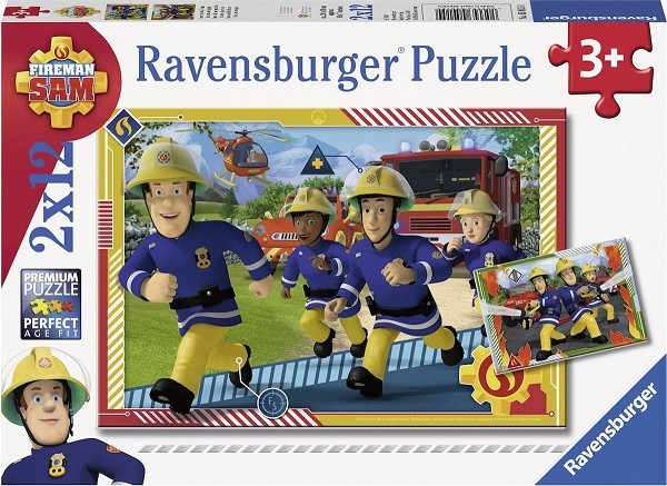 Ravensburger puzzel Sam en zijn team 2x12pcs