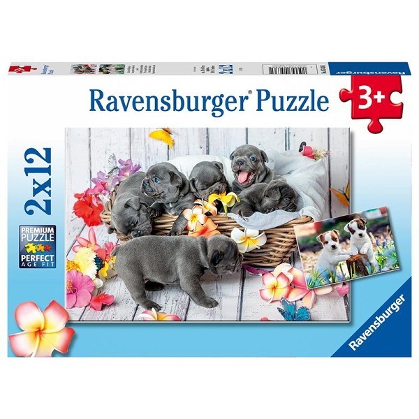 Ravensburger puzzel Schattige haarbolletje 2x12 stukjes