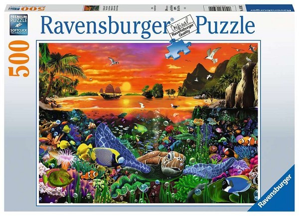 Ravensburger Puzzel Schildpad in het rif 500 stukjes