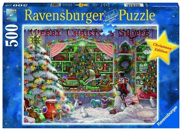 Ravensburger puzzel The Christmas Shop 500 stukjes