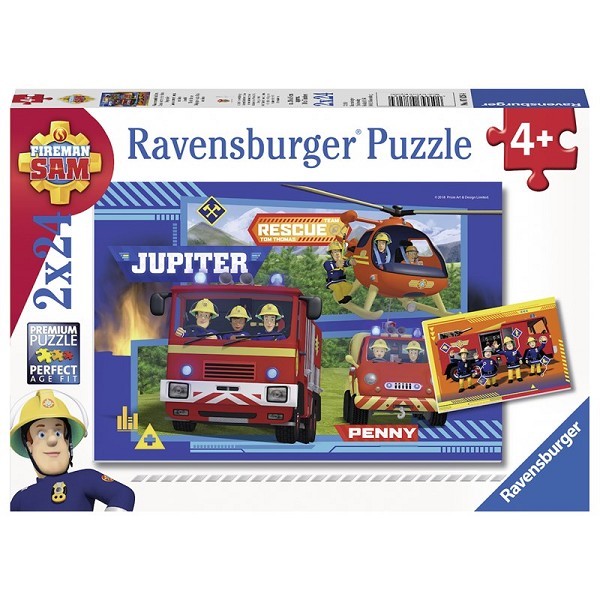 Ravensburger puzzel-Waterloop met Sam 2 x24 stukjes