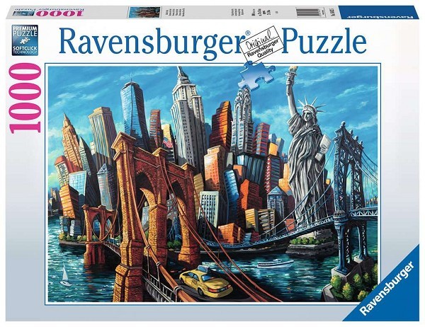 Ravensburger puzzel Welkom in New York 1000 stukjes