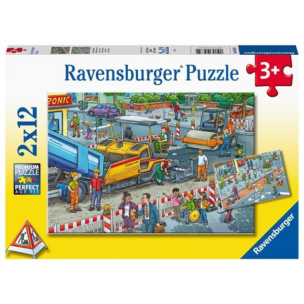 Ravensburger puzzel Werk aan de weg 2x12 stukjes