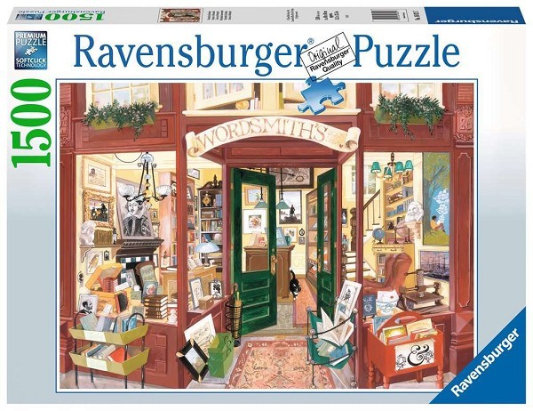 Ravensburger puzzel Wordsmith's Bookshop 1500 stukjes