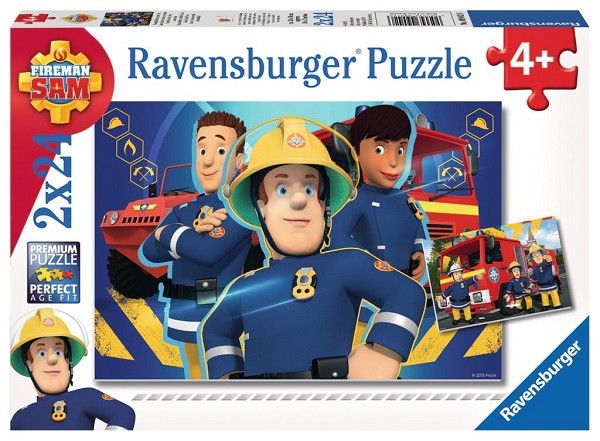 Ravensburger SAM: Helpt je uit de brand puzzel 2x24 stukjes