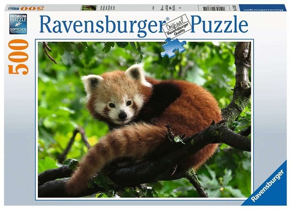 Ravensburger Schattige rode panda puzzel 500 stukjes