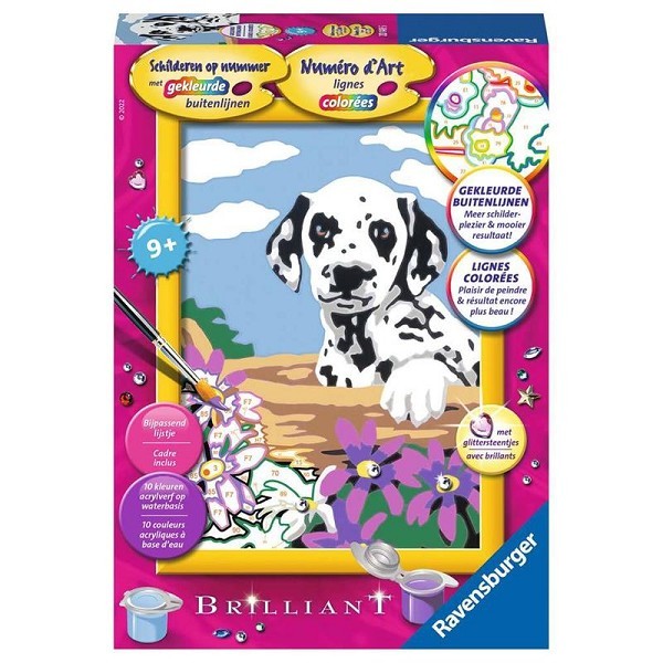 Ravensburger Schilderen op nummer Dalmatiër puppy