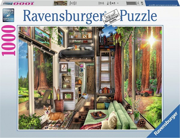 Ravensburger Tiny House in Redwood Forest puzzel 1000 stukjes