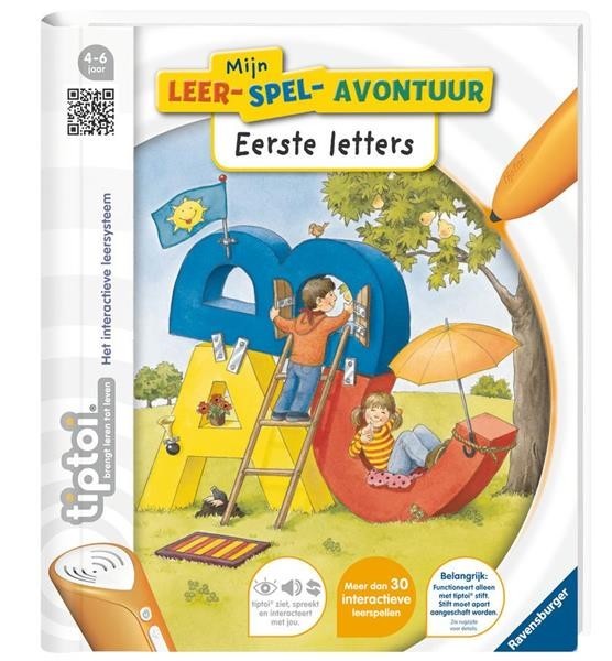 Ravensburger tiptoi boek Mijn leerspel avontuur Eerste letters