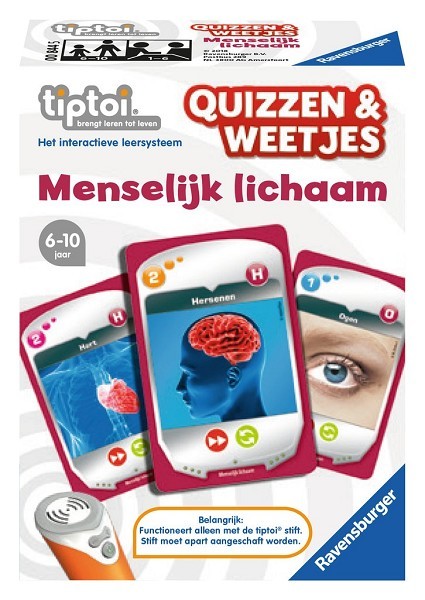 Ravensburger tiptoi Quizzen&Weetjes: Menselijk lichaam